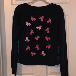 Hollister super cute roller skate sweatshirt